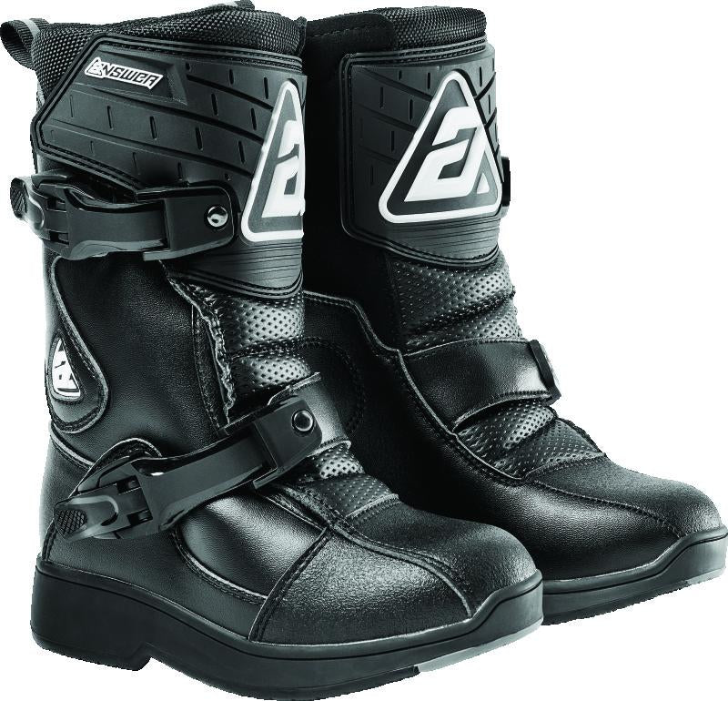 Answer Peewee Boot Black Youth Size - 12