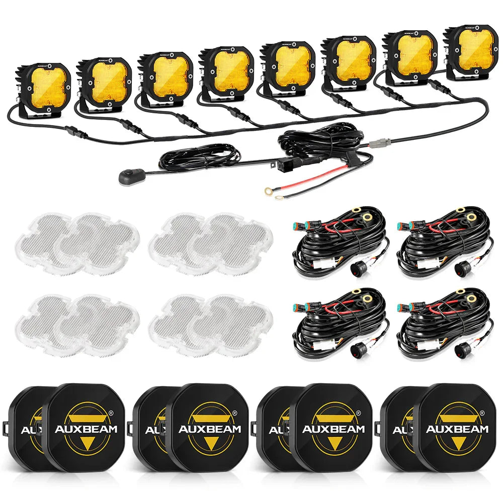 XP-ULTRA Series 3 Inch 80W 9600LM LED Pods Lights White&Amber