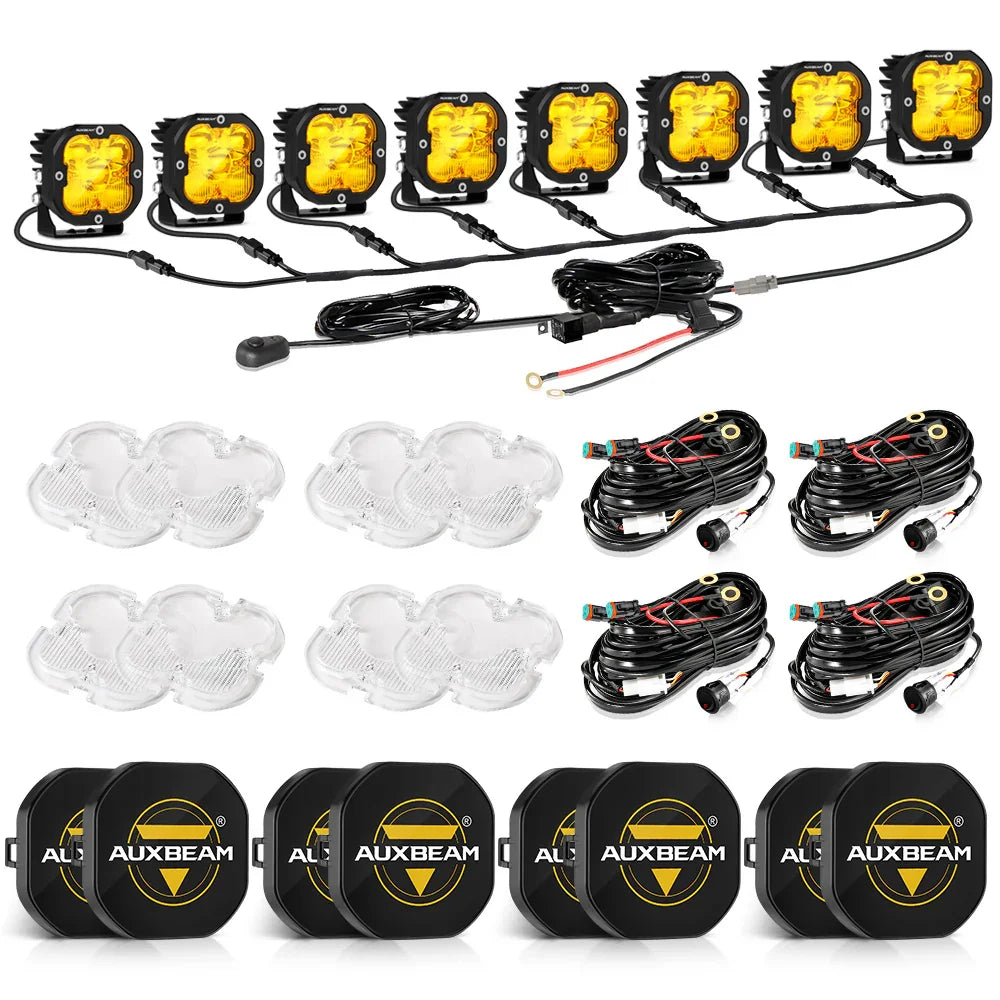 XP-ULTRA Series 3 Inch 80W 9600LM LED Pods Lights White&Amber