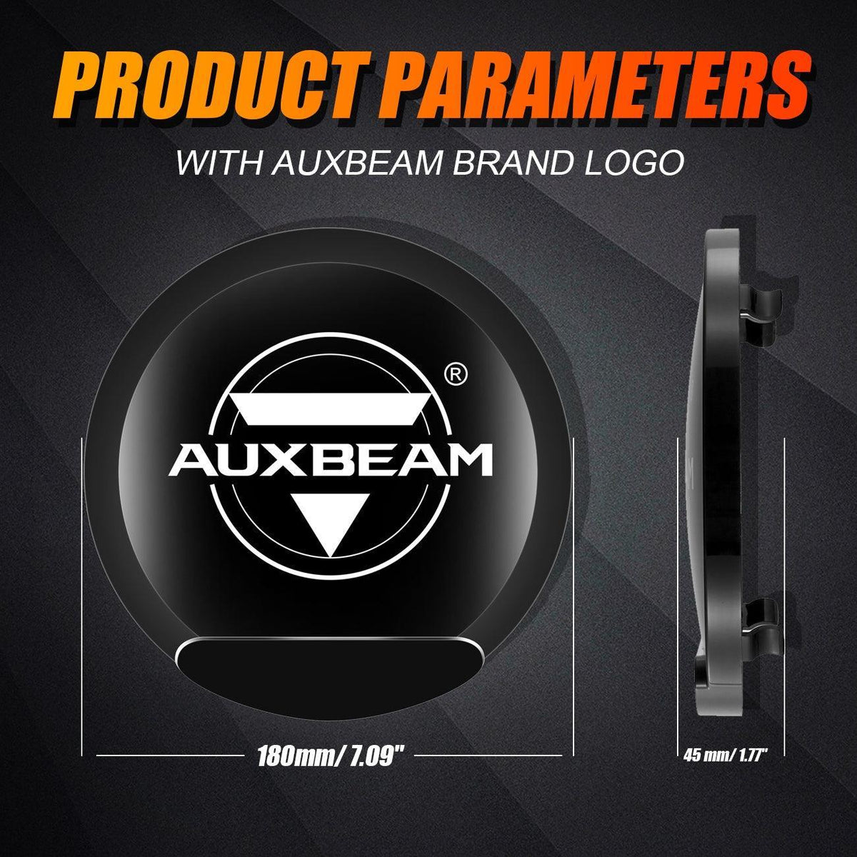 360 PRO/RAY-L Series 7/9 Inch LED Driving Lights Black Cover Light Shield Cover