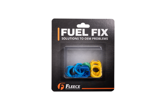 Fleece Performance Universal 11-26 Ford Powerstroke 6.7L Fuel Line Retaining Clips - 6 Pack