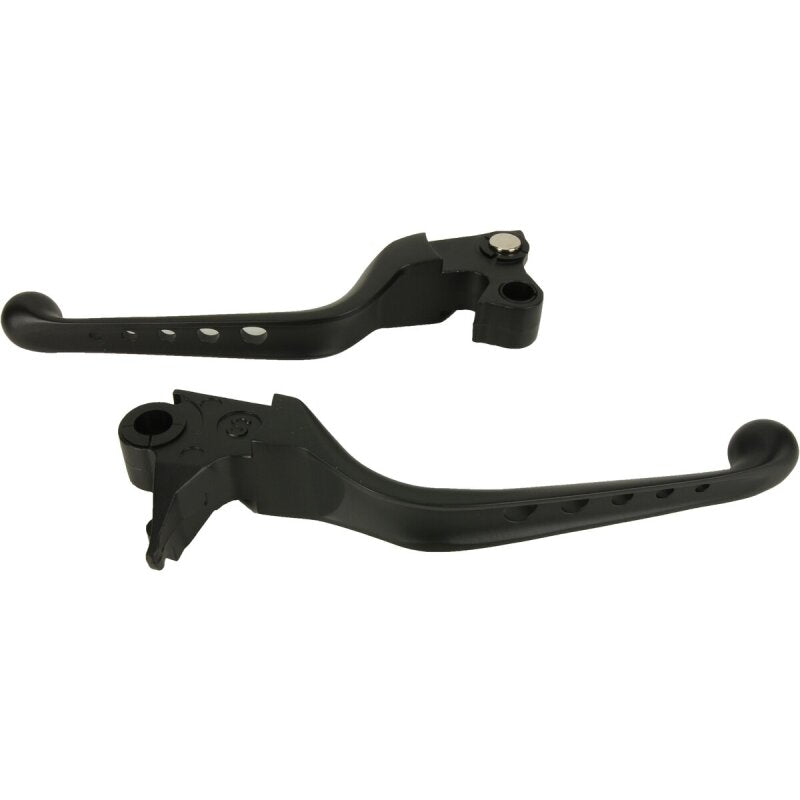 Bikers Choice 96-16 Big Twin W/ Cable Clutch 96-03 XL O-Series 5 Holed Lever Set Black