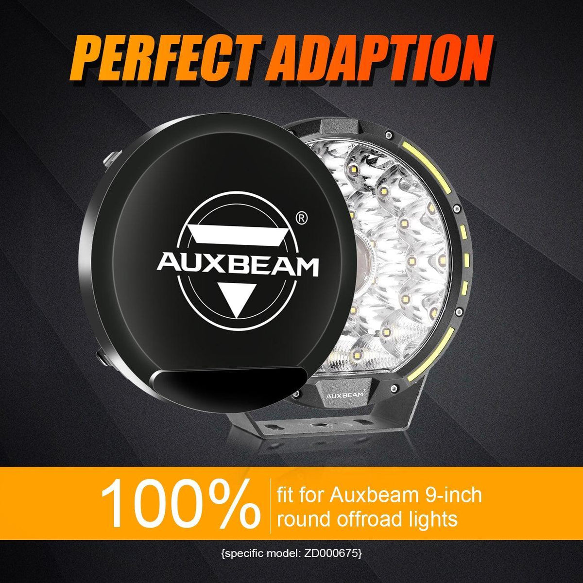 (2pcs/set) 9 INCH 270W 37776LM 360-PRO Series Custom Lens LED Driving Lights+Amber/Black Covers(Optional) for Toyota Tacoma 2016 2017 2018 2019 2020 2021