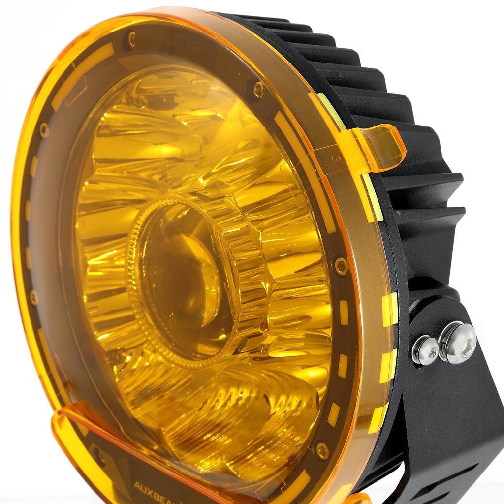 (2pcs/set) 7 Inch 230W 33332LM 360-PRO Series Custom Lens Offroad LED Driving Lights+Amber/Black Covers(Optional) for JEEP WRANGLER JL JK TJ