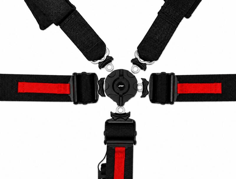 PRP 5 Point Cam-Lock Harness with 2in Shoulders and 3in Lap Belts SFI16.1- Black