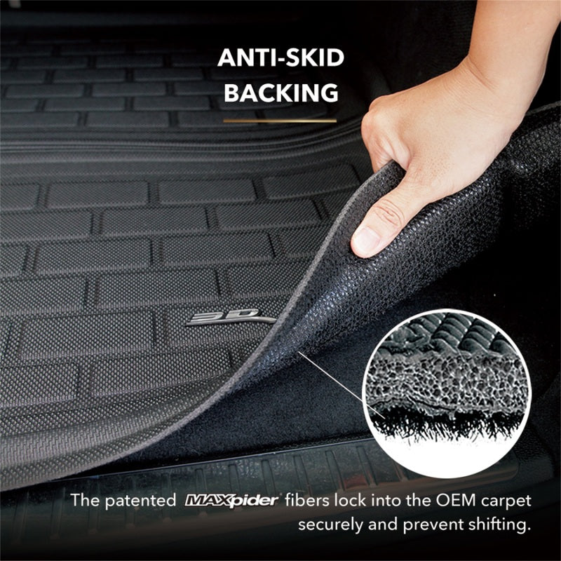 3D MAXpider 2026 Tesla Model X 5-Seat Kagu Foldable Cargo Liner - Black (2pc)