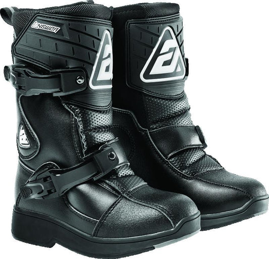 Answer Peewee Boot Black Youth Size - 13