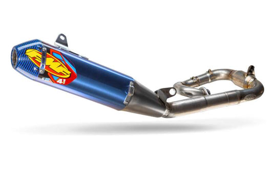 FMF Racing Yamaha YZ450F 23-25 Anod Fact 4.1 RCT w/ R. Carbon Cap Comp Sys w/TI MB Header/ Mid Pipe