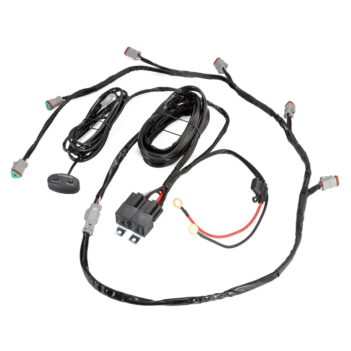 V-MAX Series | 5 Inch 168W 16440LM Spot Beam Side Shooter LED Round Pod Lights with Amber DRL