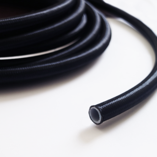 PTFE Hose w/ Braided Nylon (Per Foot)