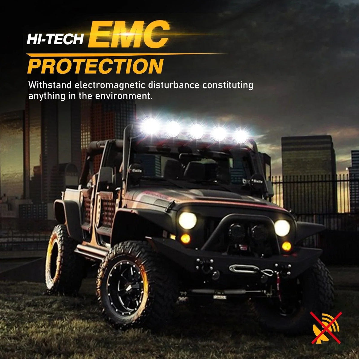 360 PRO Series 7 INCH/9 INCH 360-PRO Series Offroad LED Driving Lights+Amber/Black Covers(Optional)