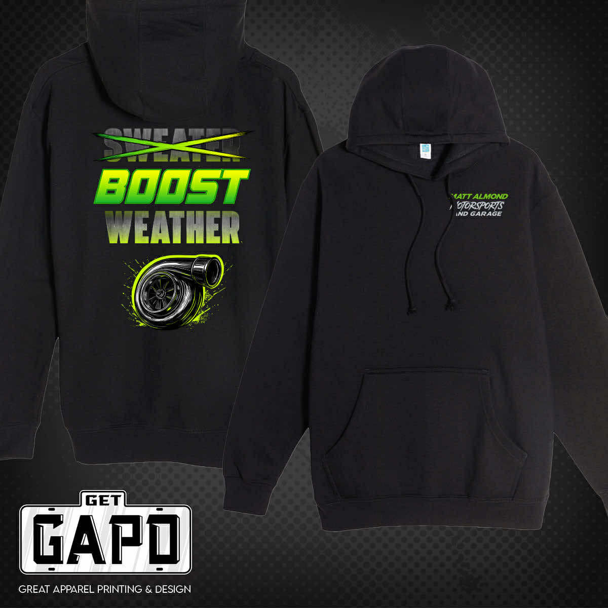 Matt Almond Motorsports Hoodie - Boost Weather